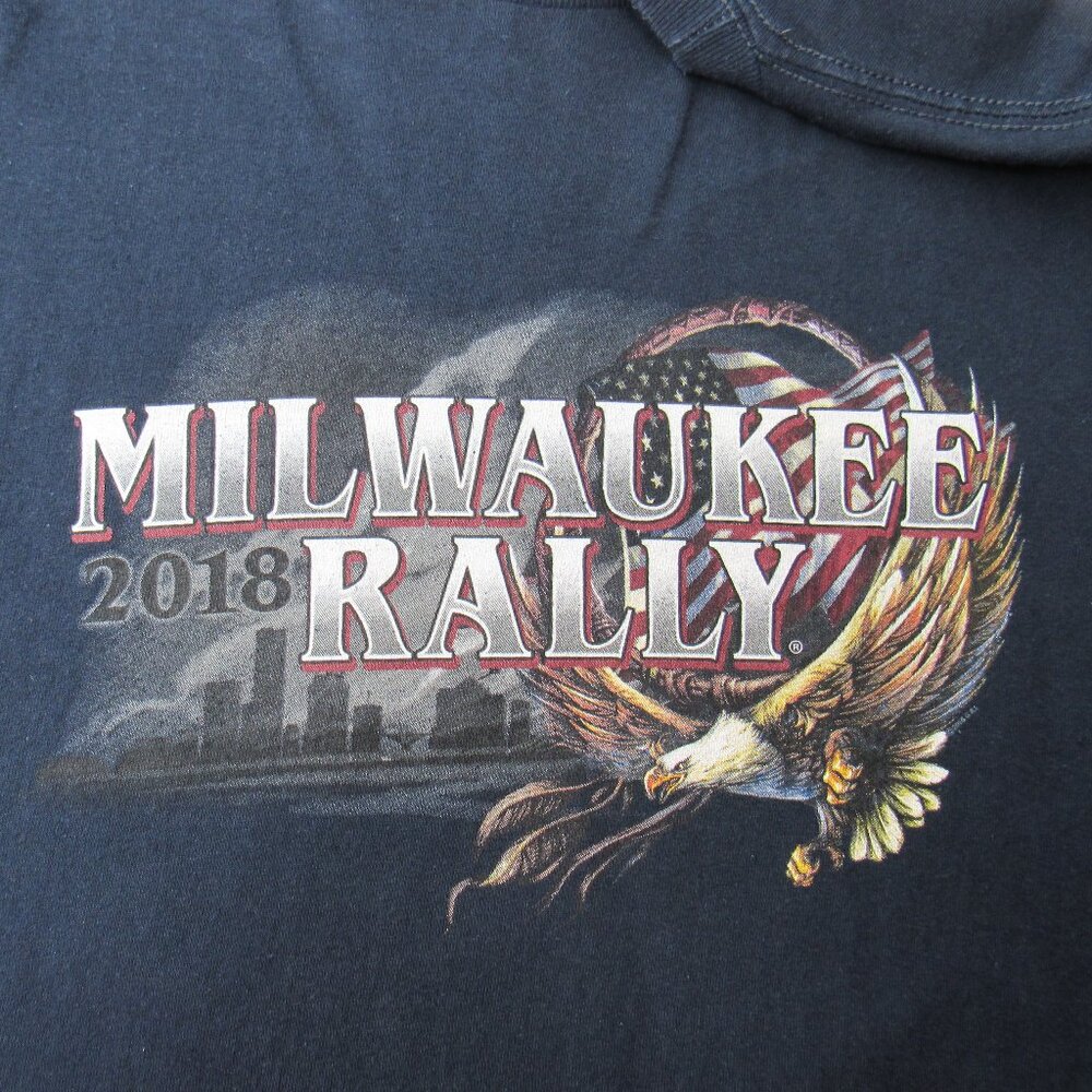 115th Anniversary Milwaukee Rally 2018 Long Sleeve Graphic T-Shirt Size L - Picture 3 of 8